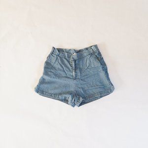 Amour vert tencel denim shorts
